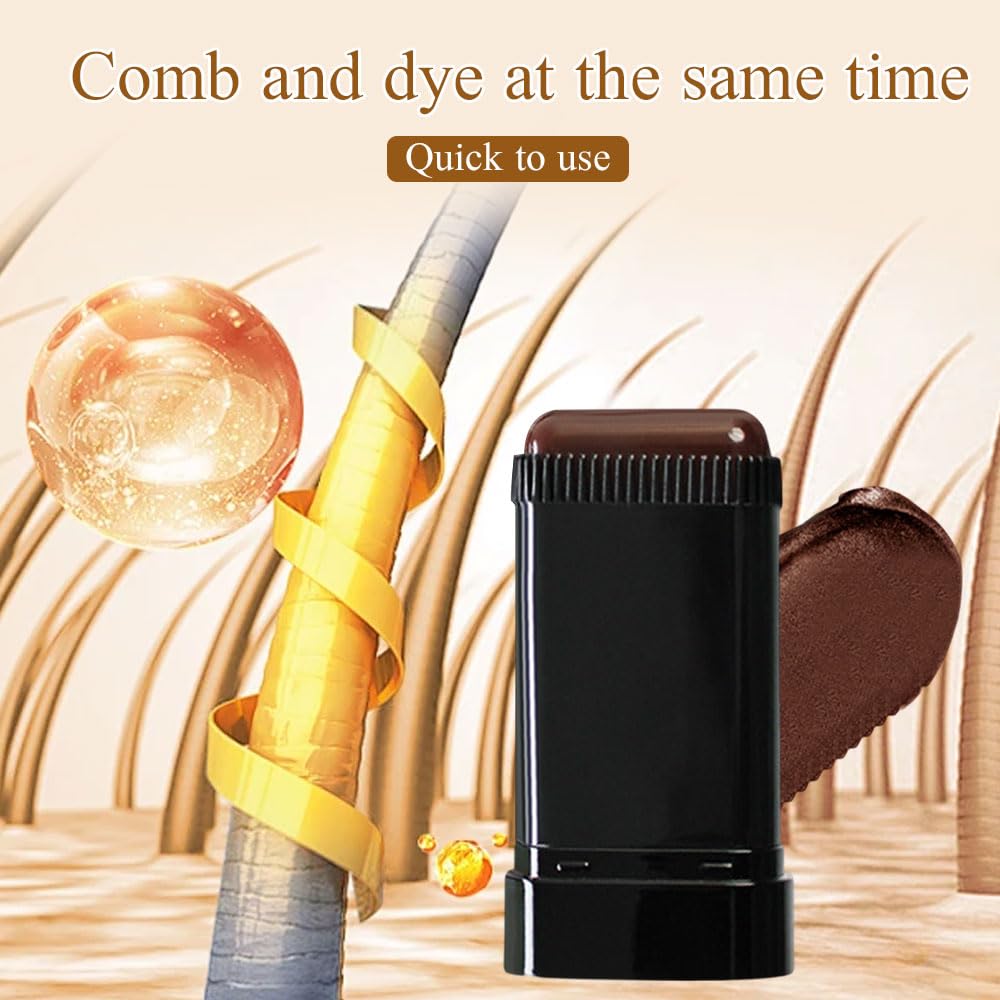 🔥Hot Sale 77% OFF👍🏻Portable Hair Dye Comb for Gray Hair Coverage
