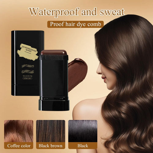 🔥Hot Sale 77% OFF👍🏻Portable Hair Dye Comb for Gray Hair Coverage