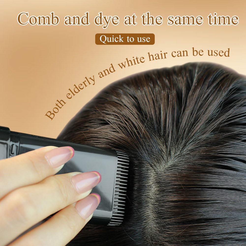 🔥Hot Sale 77% OFF👍🏻Portable Hair Dye Comb for Gray Hair Coverage