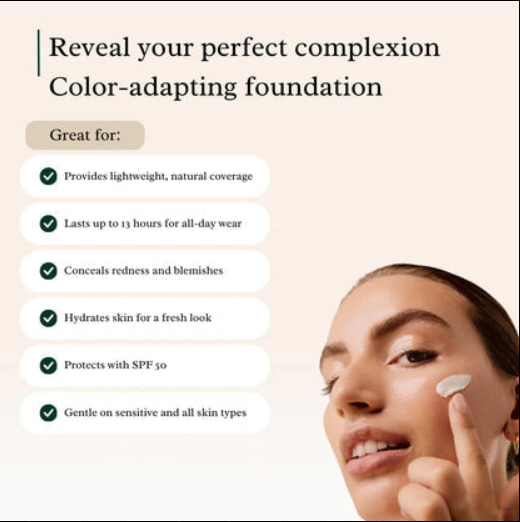 Final 3 Hours: 85% OFFđ„ 4 In 1 Color Changing Foundation SPF 50