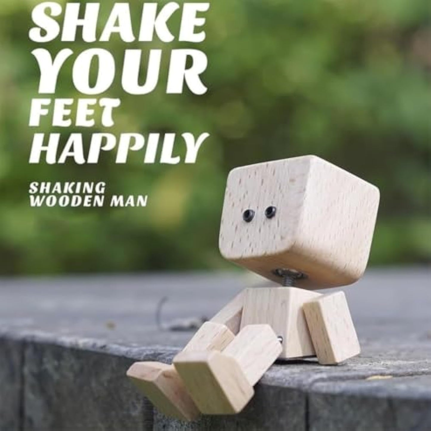 Shaking Feet Wooden Doll with 12PCS Magnetic Expressions