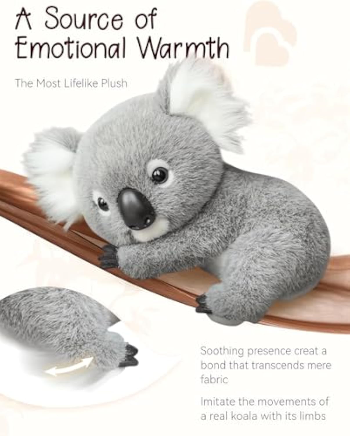 đšKoala Plush Toy â Soft Stuffed Animal for Kids, Cuddly Sleep Buddy & Emotional Comfort Giftđštiaozhuan