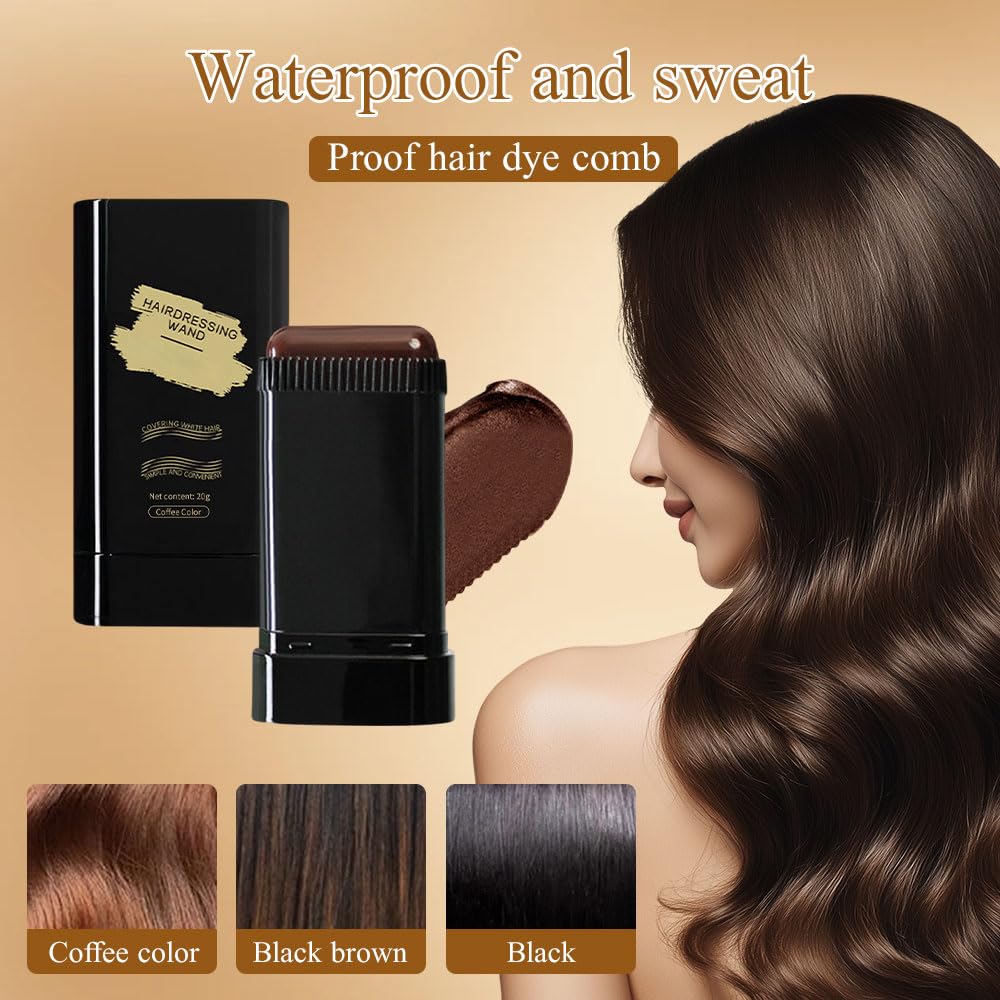 🔥Hot Sale 77% OFF👍🏻Portable Hair Dye Comb for Gray Hair Coverage